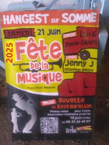 Lire la suite à propos de l’article Fête de la musique 2025 à Hangest sur Somme