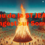 Repas au Feu de la St Jean ( Rando Hangestoise )