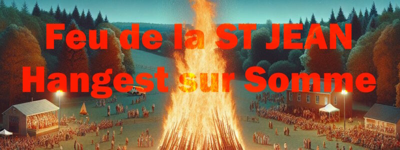 Repas au Feu de la St Jean ( Rando Hangestoise )